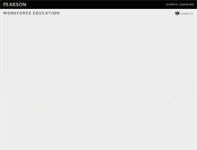 Tablet Screenshot of pearsonworkforceeducation.com